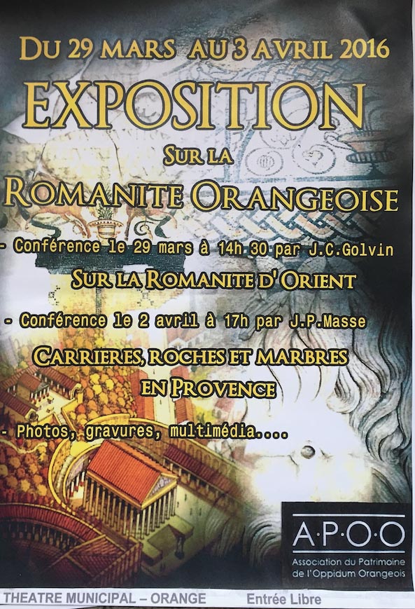 Exposition sur la Romanité Orangeoise affiches